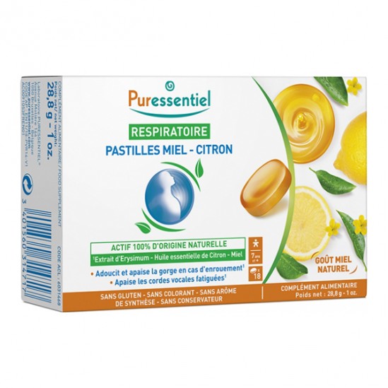 Puressentiel respiratoire pastilles 3 miels aromatiques 18 pastilles Puressentiel respiratoire pastilles 3 miels aromatiques 18 pastilles