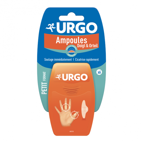 Urgo ampoules traitement doigt & orteil pansement petit format 6 pièces Urgo ampoules traitement doigt & orteil pansement petit format 6 pièces