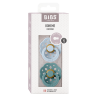 2 Sucettes BIBS Bohème Ronde Baby Blue / Island Sea