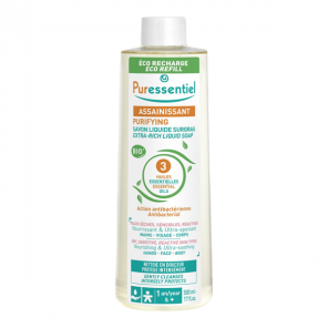 Puressentiel assainissant savon liquide surgras eco-recharge 500ml