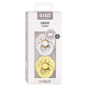 2 Sucettes BIBS Bohème Ronde White/Sunshine