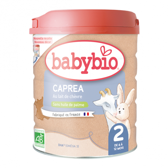 Babybio caprea 2 lait de chèvre 2ème âge 800g Babybio caprea 2 lait de chèvre 2ème âge 800g