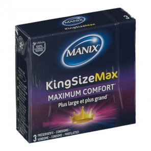Manix king size max 3 préservatifs