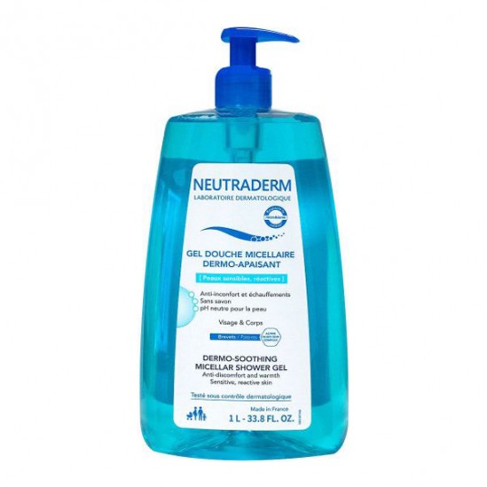 Neutraderm gel douche micellaire dermo-apaisant 1L Neutraderm gel douche micellaire dermo-apaisant 1L