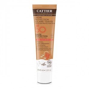 Cattier crème protection solaire teintée spf50 40ml