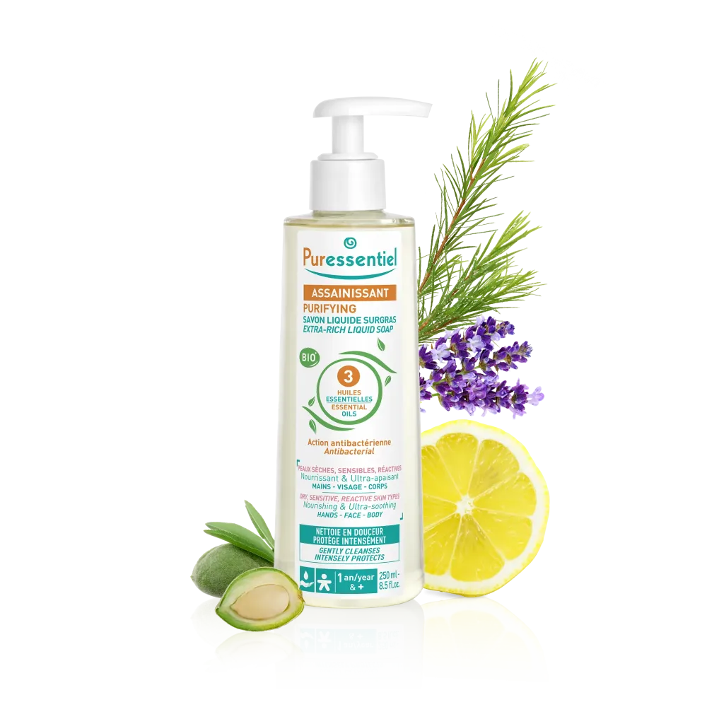 Puressentiel Assainissant Savon Surgras Peaux Sèches -- 250 ml