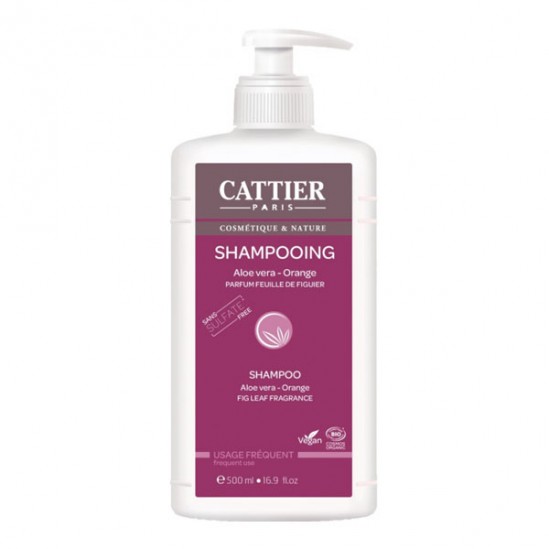 Cattier shampooing usage fréquent aloe vera orange bio 500ml Cattier shampooing usage fréquent aloe vera orange bio 500ml