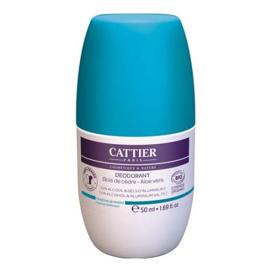Cattier fraîcheur marine déodorant roll-on 50ml Cattier fraîcheur marine déodorant roll-on 50ml
