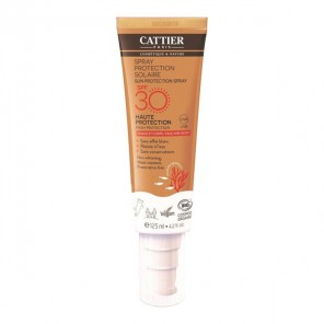 Cattier spray protection solaire spf30 visage et corps 125ml
