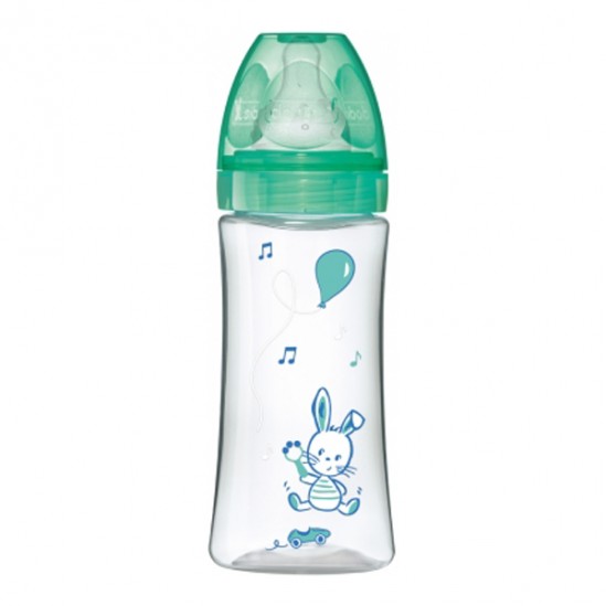 Dodie initiation+ biberon tétine 3vitesses débit 3 +6mois vert 330ml Dodie initiation+ biberon tétine 3vitesses débit 3 +6mois vert 330ml
