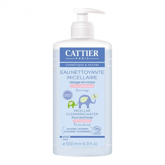 Cattier bébé eau nettoyante micellaire 500ml Cattier bébé eau nettoyante micellaire 500ml
