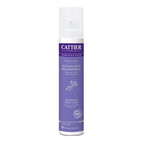 Cattier Songe Fleuri Soin de Nuit Régénérant 50ml Cattier Songe Fleuri Soin de Nuit Régénérant 50ml