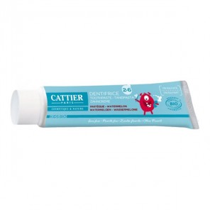 Cattier dentifrice 2-6 ans bio gout pastèque 50ml