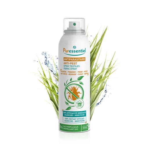 PURESSENTIEL – ASSAINISSANT SPRAY TEXTILE ANTIPARASITAIRE (150 ml)