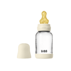 BIBS Biberon en verre 120 ml  Latex - Ivory