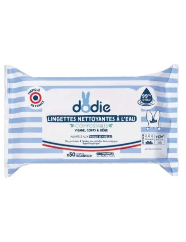 DODIE – LINGETTES À L'EAU (x50 lingettes)