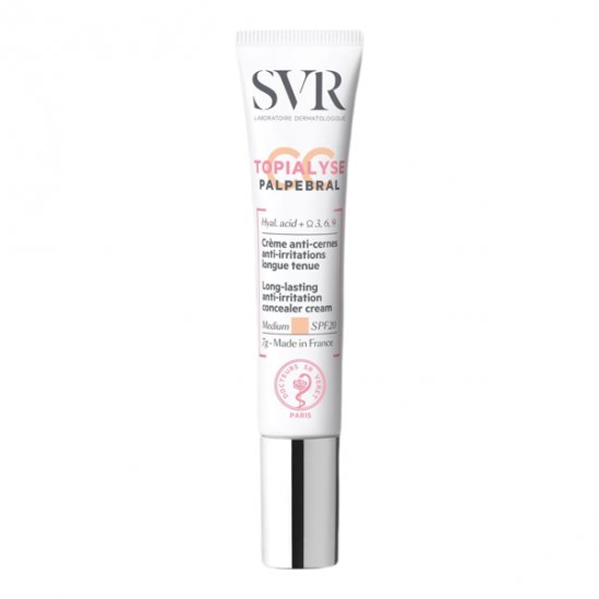 Svr topialyse palpébral crèmes anti-cernes spf20 médium 7g Svr topialyse palpébral crèmes anti-cernes spf20 médium 7g