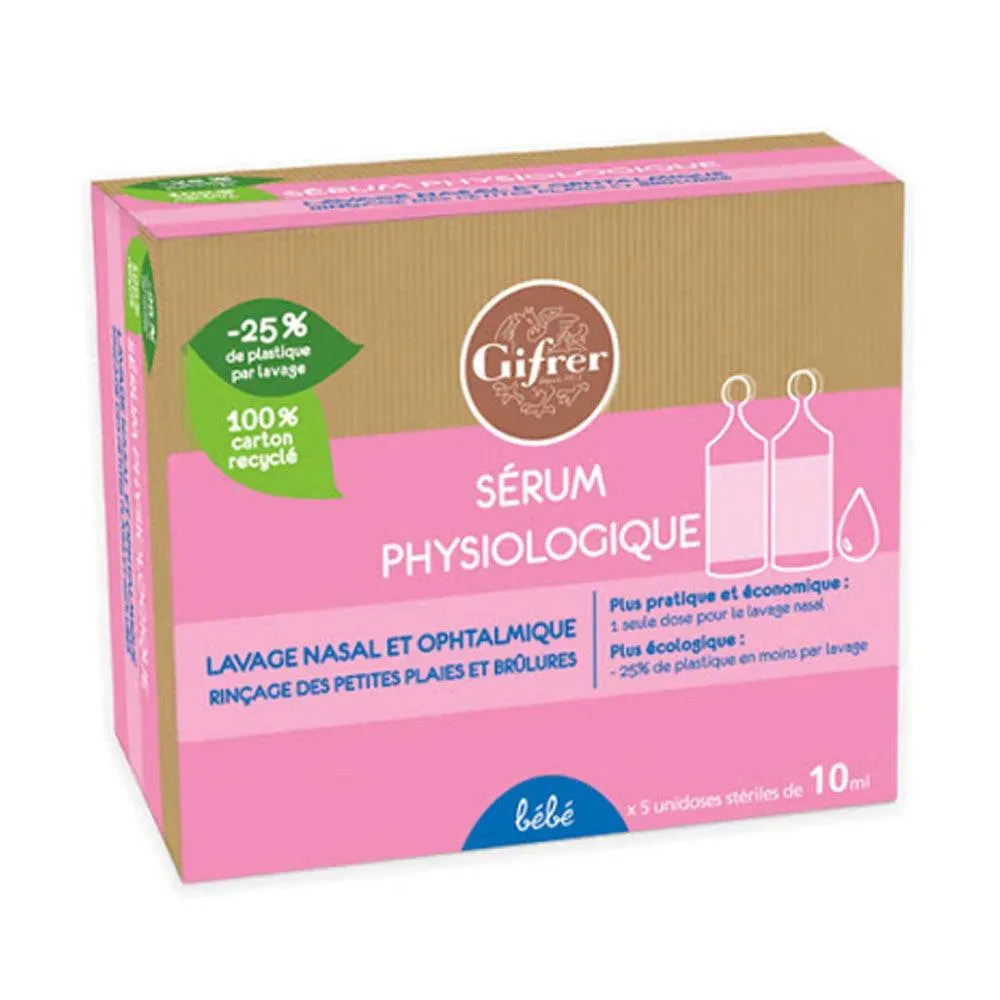 Gifrer Physiologica Sérum Physiologique Unidoses 5ml