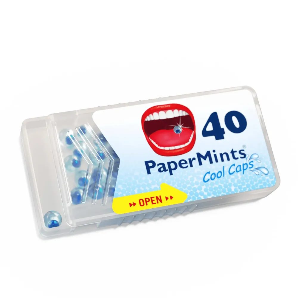 PAPERMINTS – COOL CAPS MENTHE MAXI FORMAT (40 capsules)