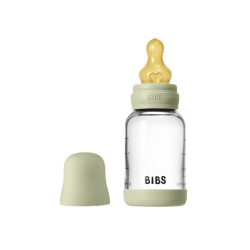 BIBS Biberon en verre 120 ml  Latex - Sage