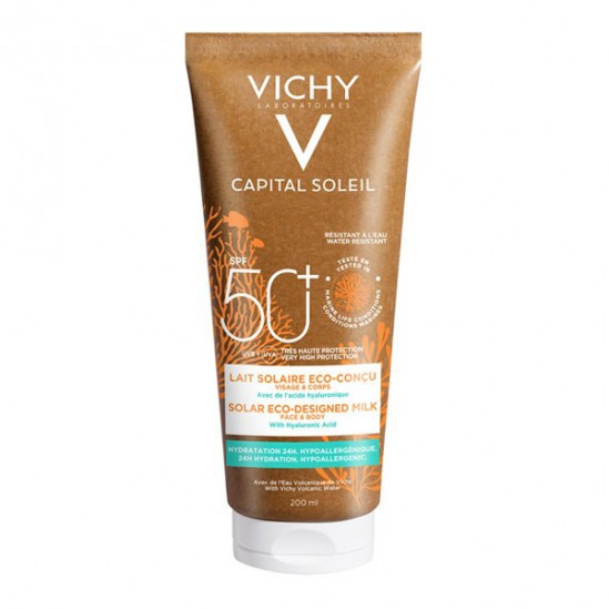 Vichy capital soleil lait solaire éco-conçu spf50+ 200ml Vichy capital soleil lait solaire éco-conçu spf50+ 200ml