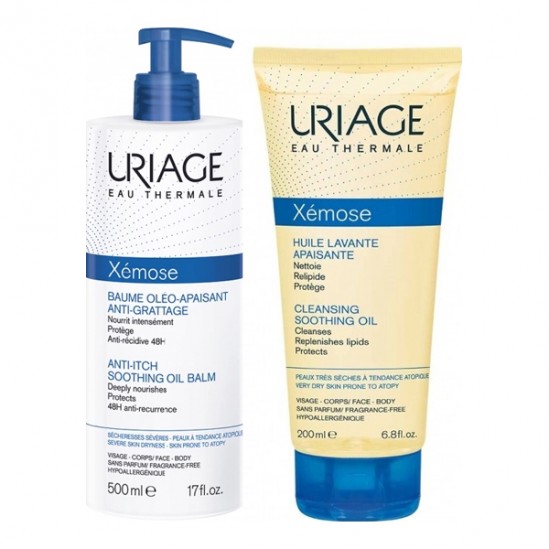 Uriage xemose baume oleo-apaisant 500ml + huile lavante Uriage xemose baume oleo-apaisant 500ml + huile lavante