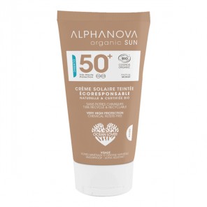 Alphanova crème solaire teintée medium bio spf50+ - 50ml