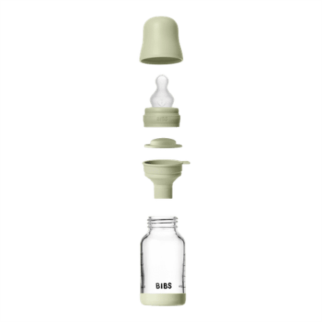 BIBS Biberon en verre 120 ml  Silicone- Sage