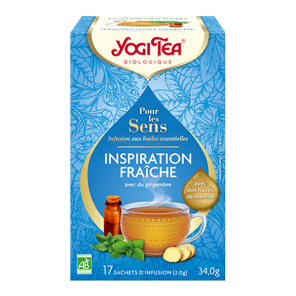 Yogi Tea bio pour les sens inspiration fraîche 17 sachets 34g