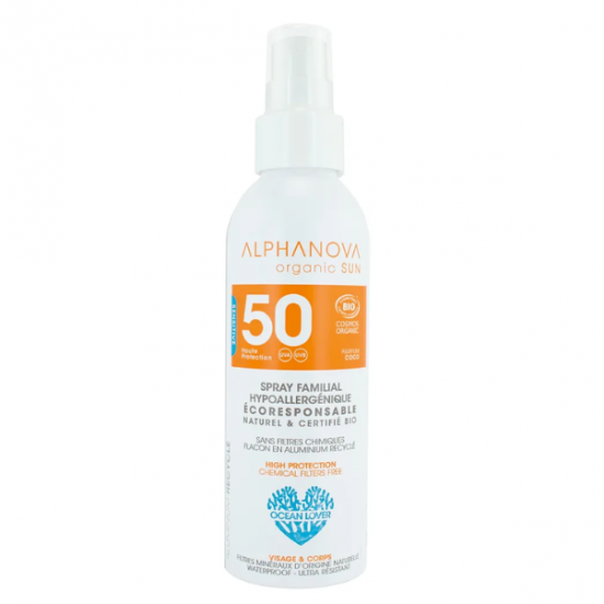 Alphanova sun spray solaire familial spf50 150g Alphanova sun spray solaire familial spf50 150g