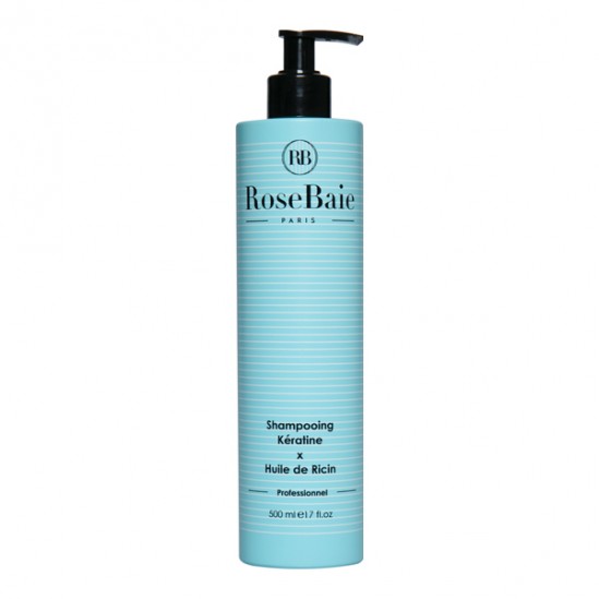 Rosebaie shampoing à la kératine et à l’huile de ricin 500ml