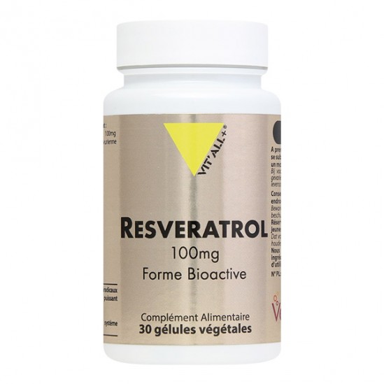 Vitall + resvératrol 100mg 30 comprimés Vitall + resvératrol 100mg 30 comprimés