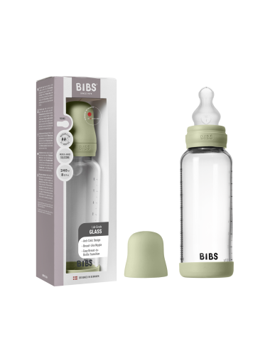 BIBS Biberon en verre 240 ml  Silicone- Sage