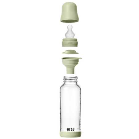 BIBS Biberon en verre 240 ml  Silicone- Sage
