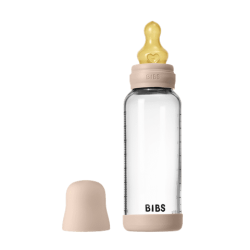 BIBS Biberon en verre 240 ml  Latex - Blush