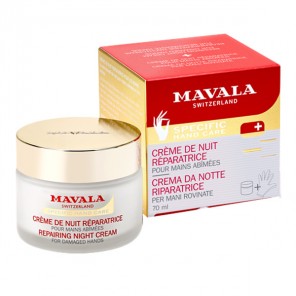 Mavala crème de nuit réparatrice pour les mains abîmées 70ml