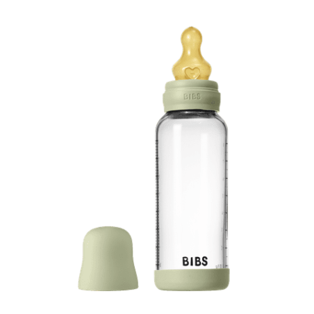 BIBS Biberon en verre 240 ml  Latex - Sage