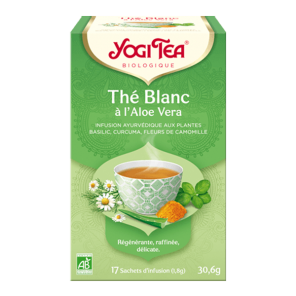 Yogi Tea thé blanc aloé vera bio 17 sachets 1.8g
