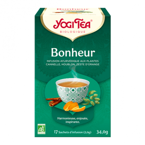 Yogi tea bio bonheur 17 sachets 34g Yogi tea bio bonheur 17 sachets 34g