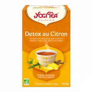 Yogi Tea detox au citron 17 sachets d'infusion