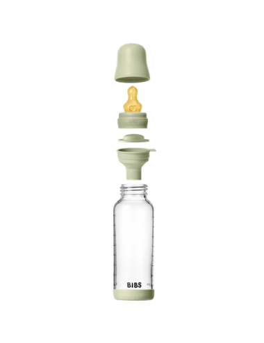 BIBS Biberon en verre 240 ml  Latex - Sage