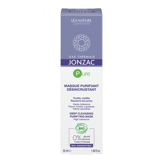 Eau de Jonzac pure masque purifiant désincrustant bio 50ml Eau de Jonzac pure masque purifiant désincrustant bio 50ml