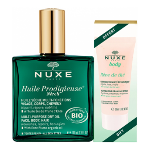 Nux huile prodigieuse néroli 100ml + rêve de thé gommage 30ml