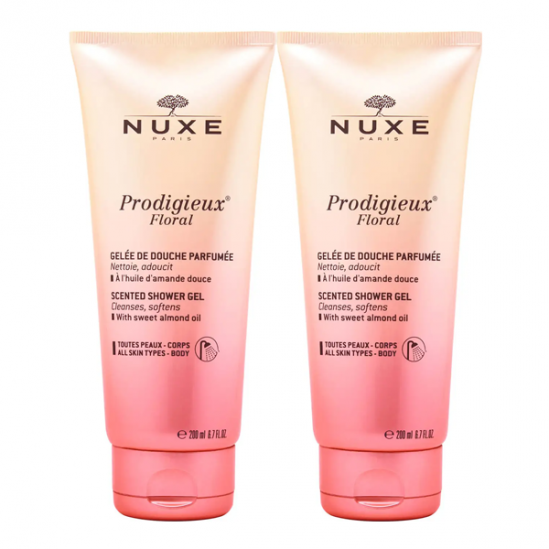Nux prodigieux floral gelée de douche parfumée lot de 2x200ml Nux prodigieux floral gelée de douche parfumée lot de 2x200ml