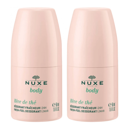 Nux body rêve de thé déodorant fraîcheur 24h lot de 2x50ml Nux body rêve de thé déodorant fraîcheur 24h lot de 2x50ml