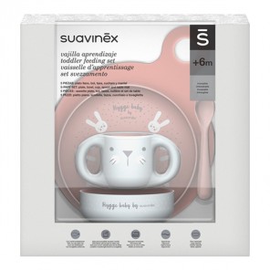 Suavinex vaisselle d'apprentissage Hygge rose
