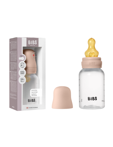 BIBS Biberon en plastique 150 ml Latex - Blush