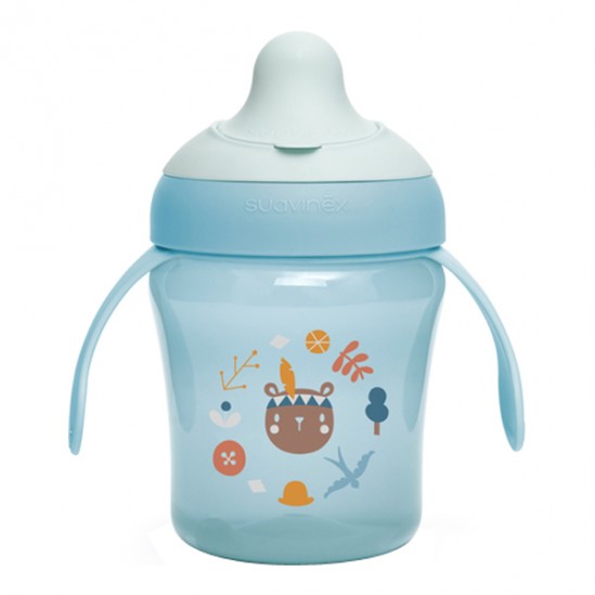 Suavinex tasse d’apprentissage à bec learning cup +6 mois bleu 200ml Suavinex tasse d’apprentissage à bec learning cup +6 mois bleu 200ml
