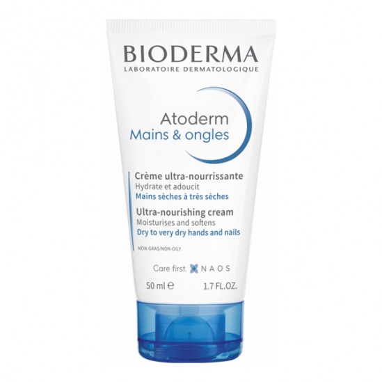 Bioderma atoderm crème ultra-nourrissante mains & ongles 50ml Bioderma atoderm crème ultra-nourrissante mains & ongles 50ml
