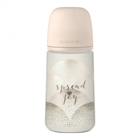 Suavinex biberon spread joy tétine symétrique sx pro débit moyen 270ml Suavinex biberon spread joy tétine symétrique sx pro débit moyen 270ml